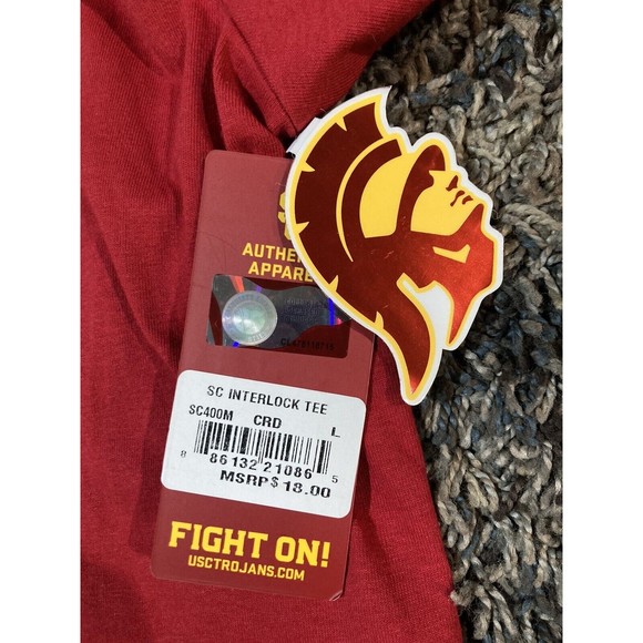 New USC Trojans Interlock Short Sleeve T Shirt Men's Size‎ Large - Picture 4 of 4